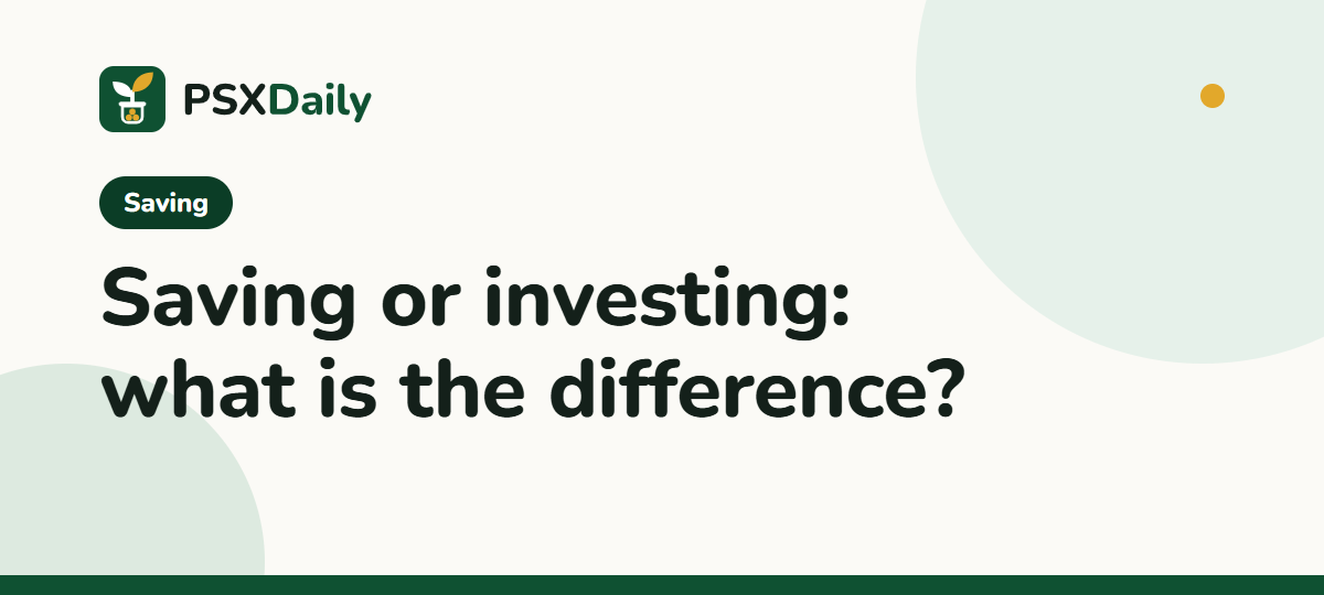 Cover picture for the post: Saving or investing: what is the difference?